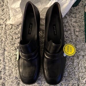 Paul Green Women's Black Leather Loafers